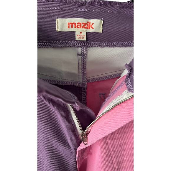 Mazik Flare Leg Bell bottom Jeans Distressed pink and purple Medium - Picture 5 of 11